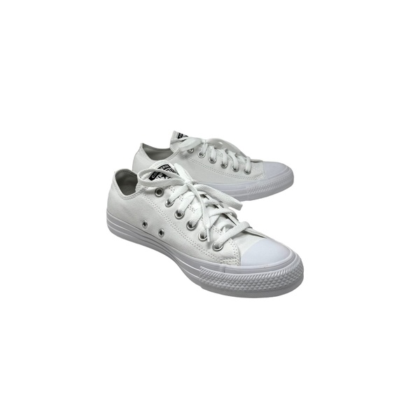 Converse Chuck Taylor Low Top Shoes Casual Women's White Canvas SB A02177C-WWBDB - Picture 4 of 9